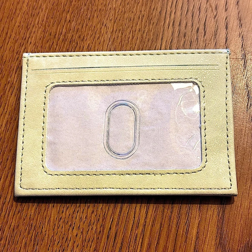 Harry Potter Cream Card Holder/Small Wallet with Red Seal and Black Text